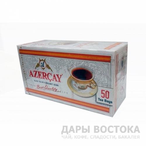 Чай черный Азерчай (Бергамот) - 50 пакетиков