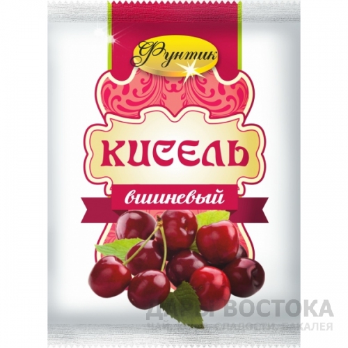 Кисель "Фунтик" Вишневый 600г.(20пак-в по 30г.).