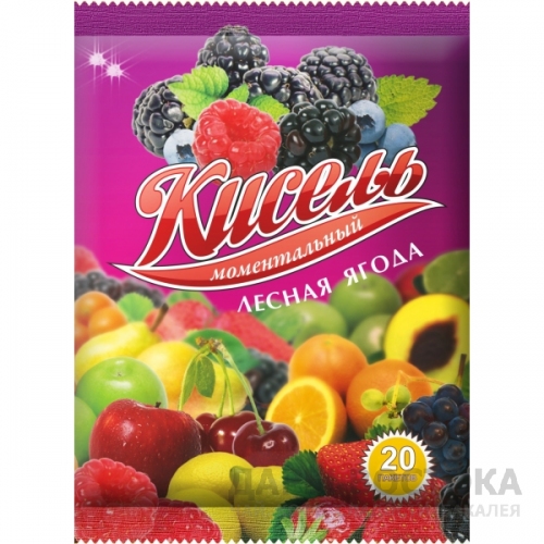 Кисель "Фунтик" Лесная Ягода Моментальный 600г.(20 пак-в по 30г.).