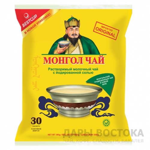 Монгол Чай, 30 пакетиков, 360 гр. в новой упаковке (Imported Original)